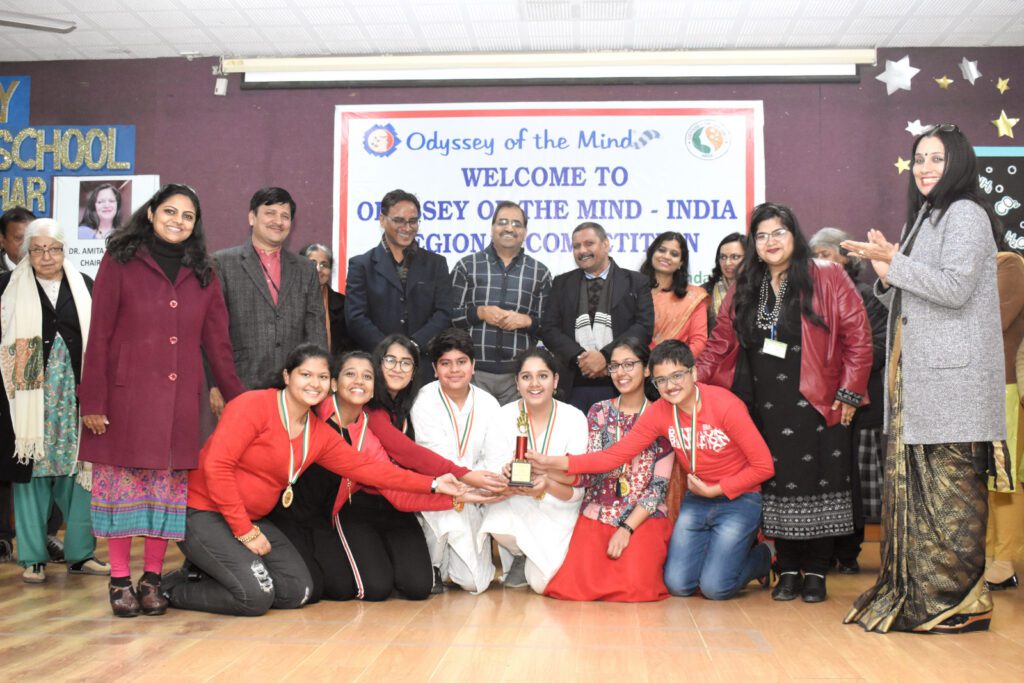 Award ceremony of Odyssey of the mind india regional competition at amity international school
